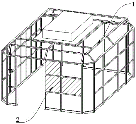 Sand aerated concrete block operation room and building and constructing method thereof