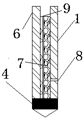 Prefabricated drainage prestressed anti-slide pile structure and construction process thereof