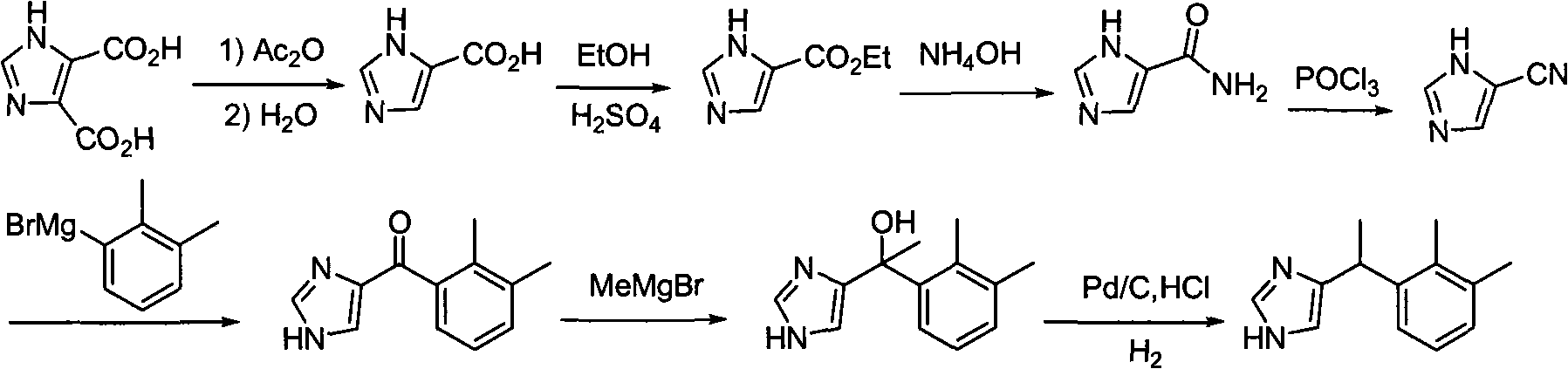 Method for preparing dexmedetomidine