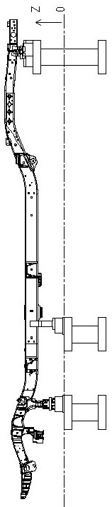 Automatic adjustment frame precision detection device and frame detection reference determination method