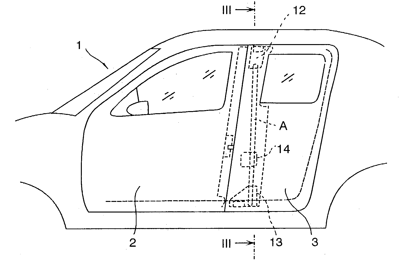 Double door construction for vehicle