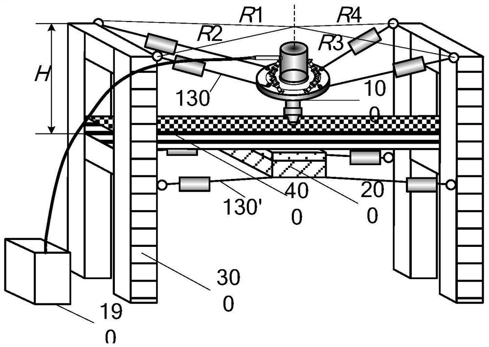 A kind of horizontal structure 3D printing method