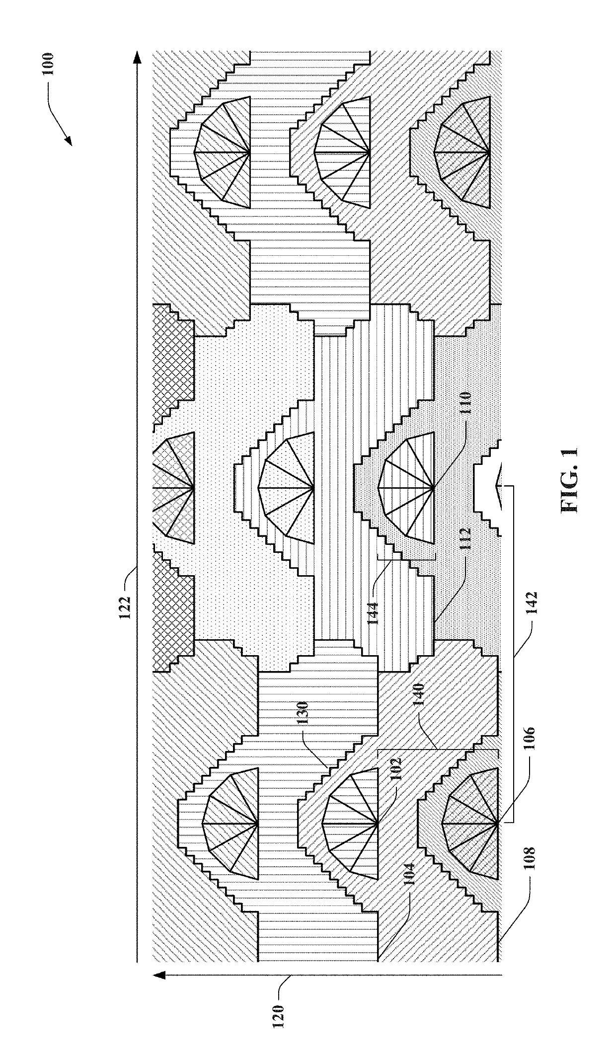 Wedge shaped cells in a wireless communication system