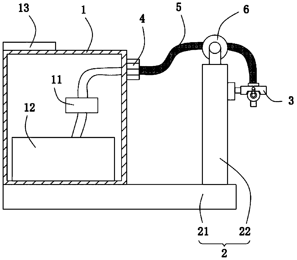 Gas detection device for environment detection