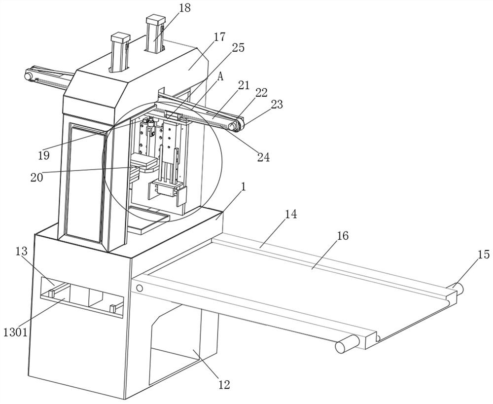 An integrated circulation processing equipment for the metal protective plate inside the robot