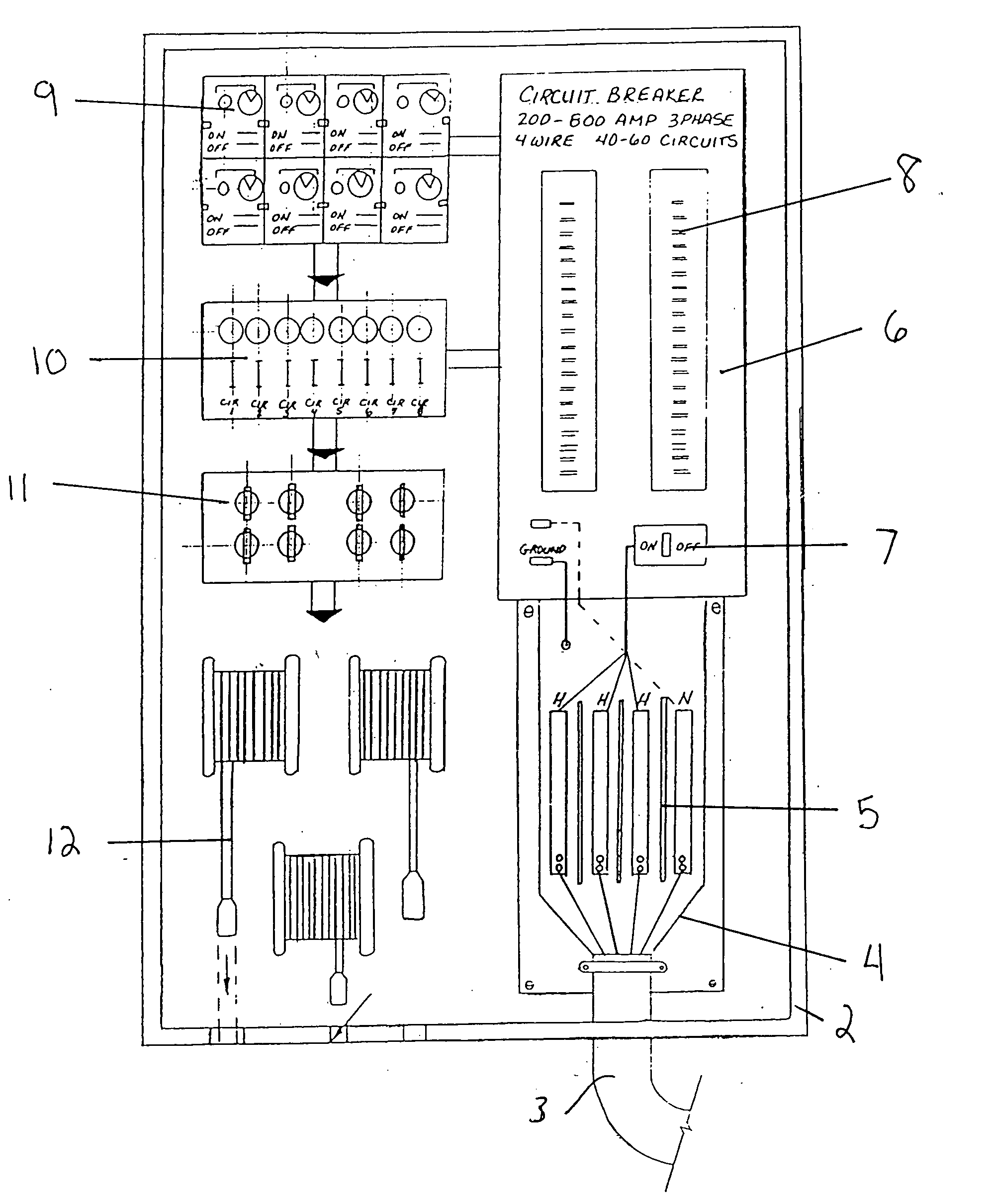 Integrated, self-contained power distribution system