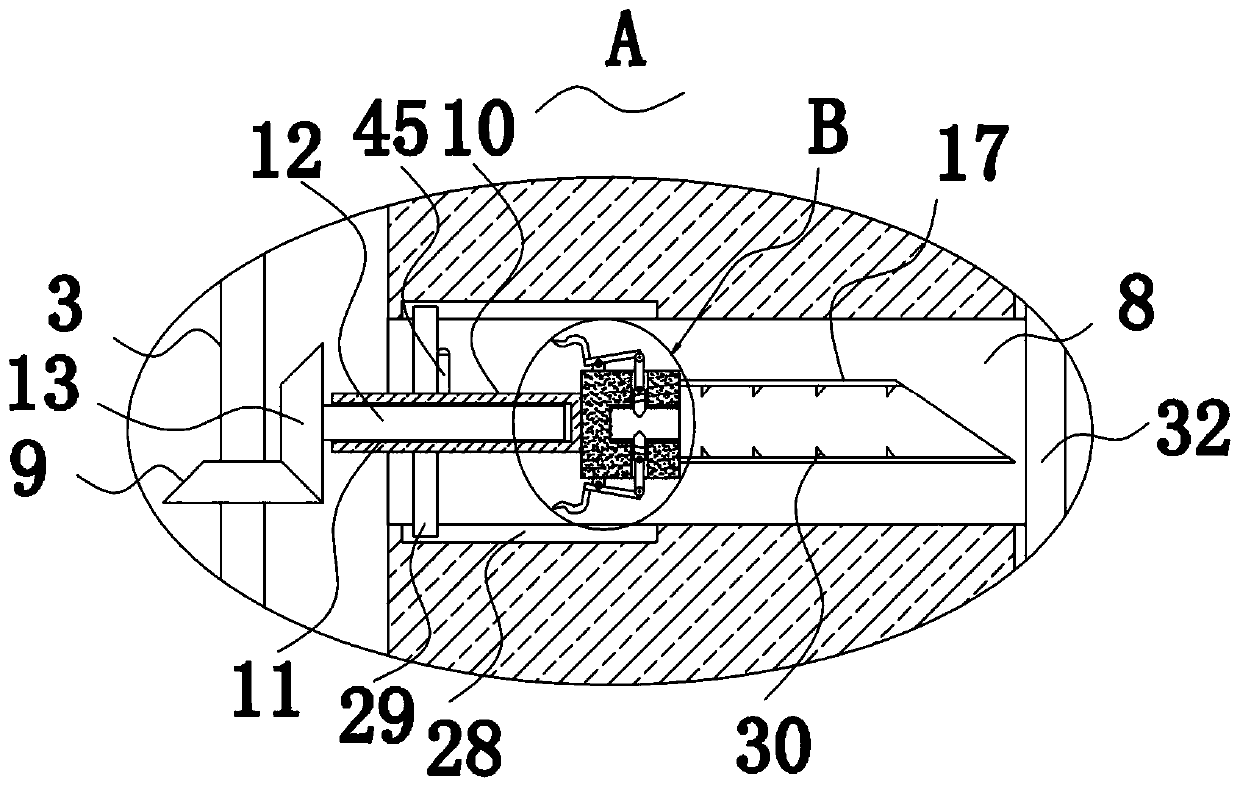 Stratified sampling device for soil detection