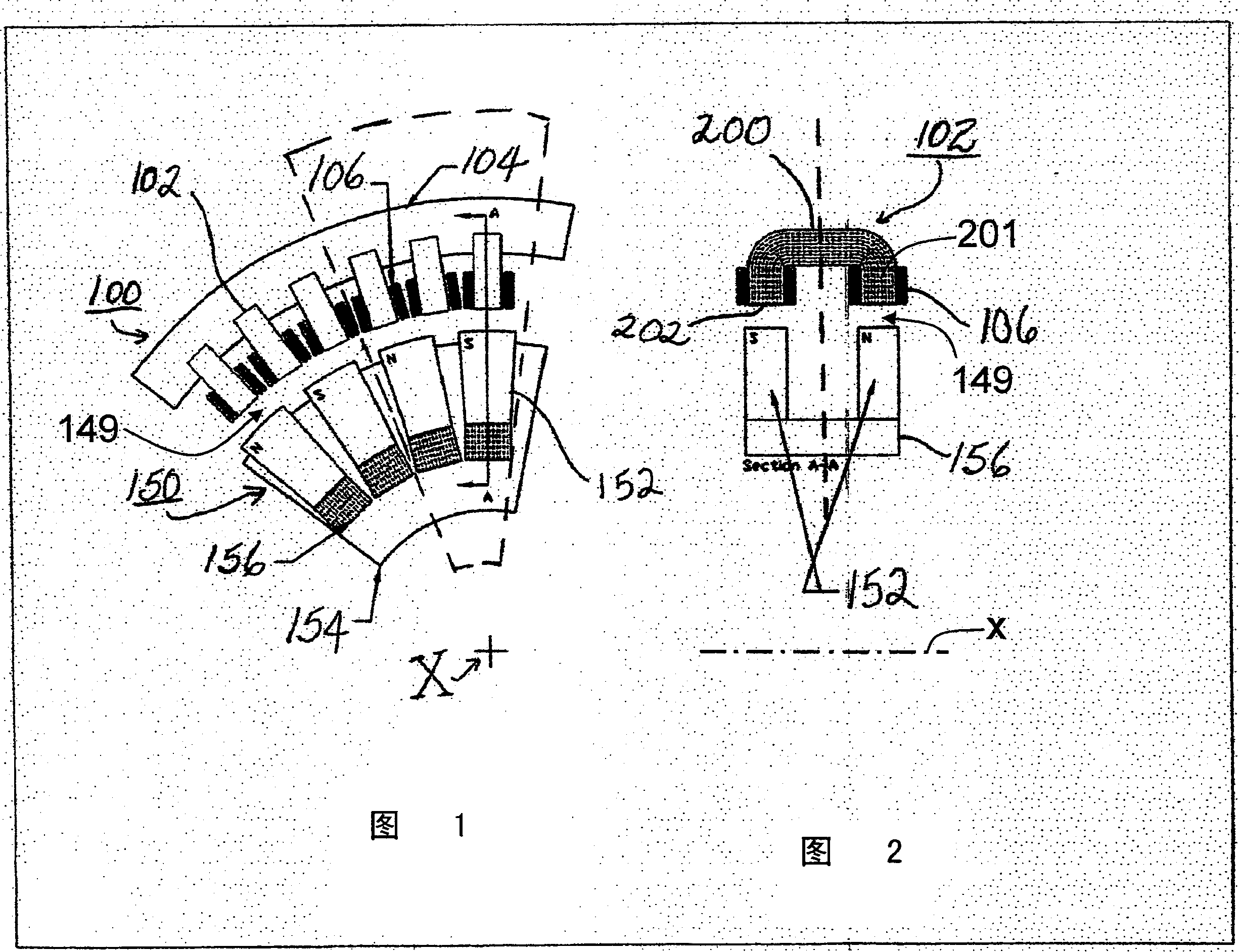 Radial airgap, transverse flux motor