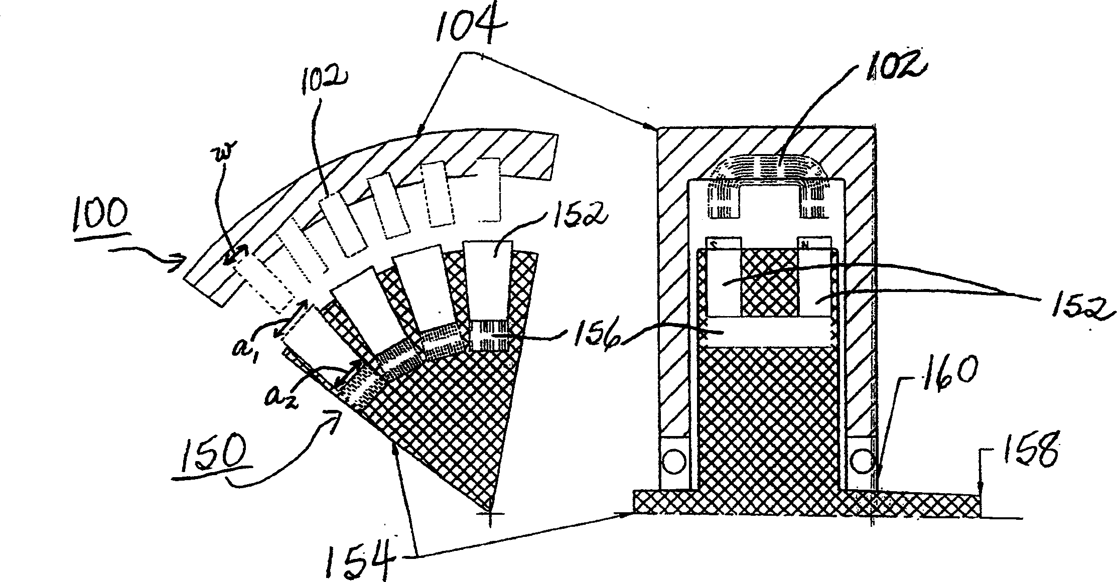 Radial airgap, transverse flux motor