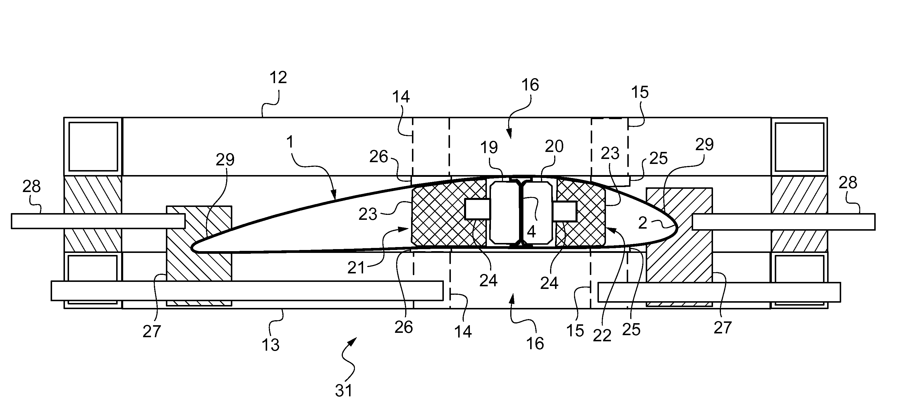 Tooling for holding thin metal parts making up a hollow structure in order to enable them to be friction-welded together