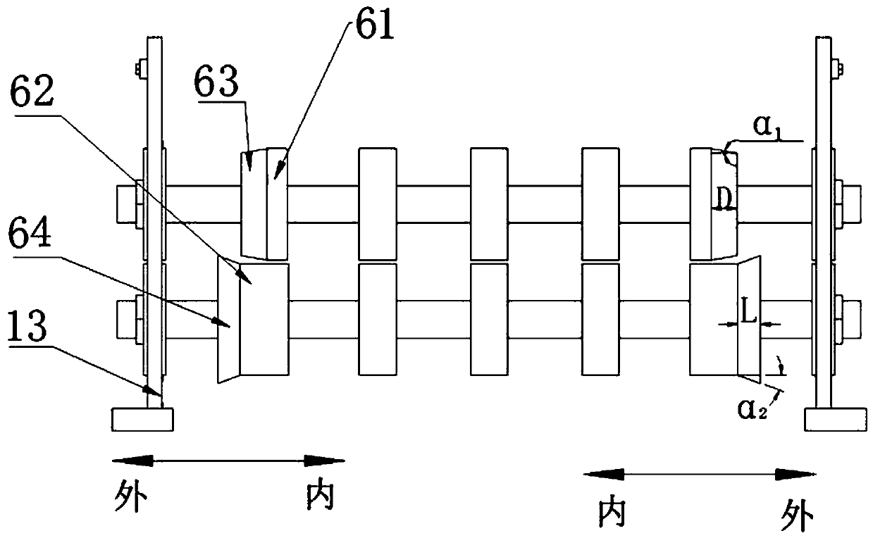 Building climbing frame walk plate machining device