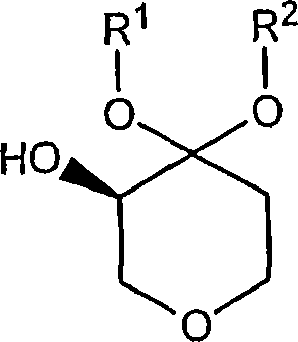 Process for the preparation of (r)-4,4-dialkoxy-pyran-3-ols such as (r)-4,4-dimethoxy-pyran-3-ol