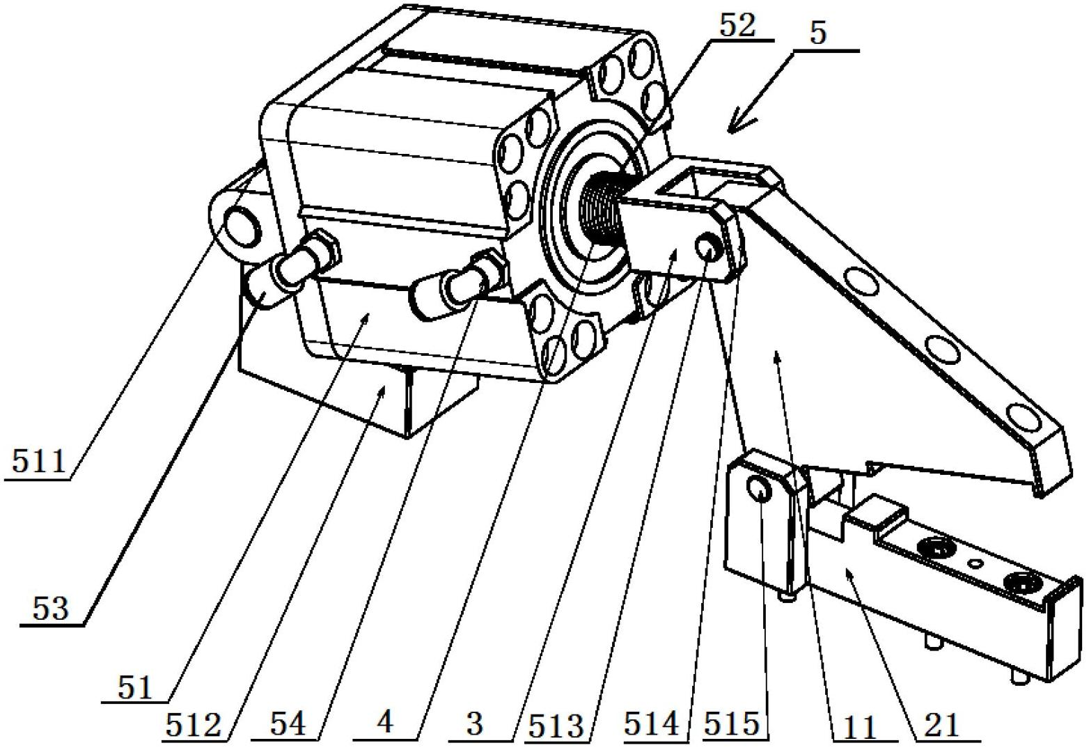 Pipe clamping device and assembly machine