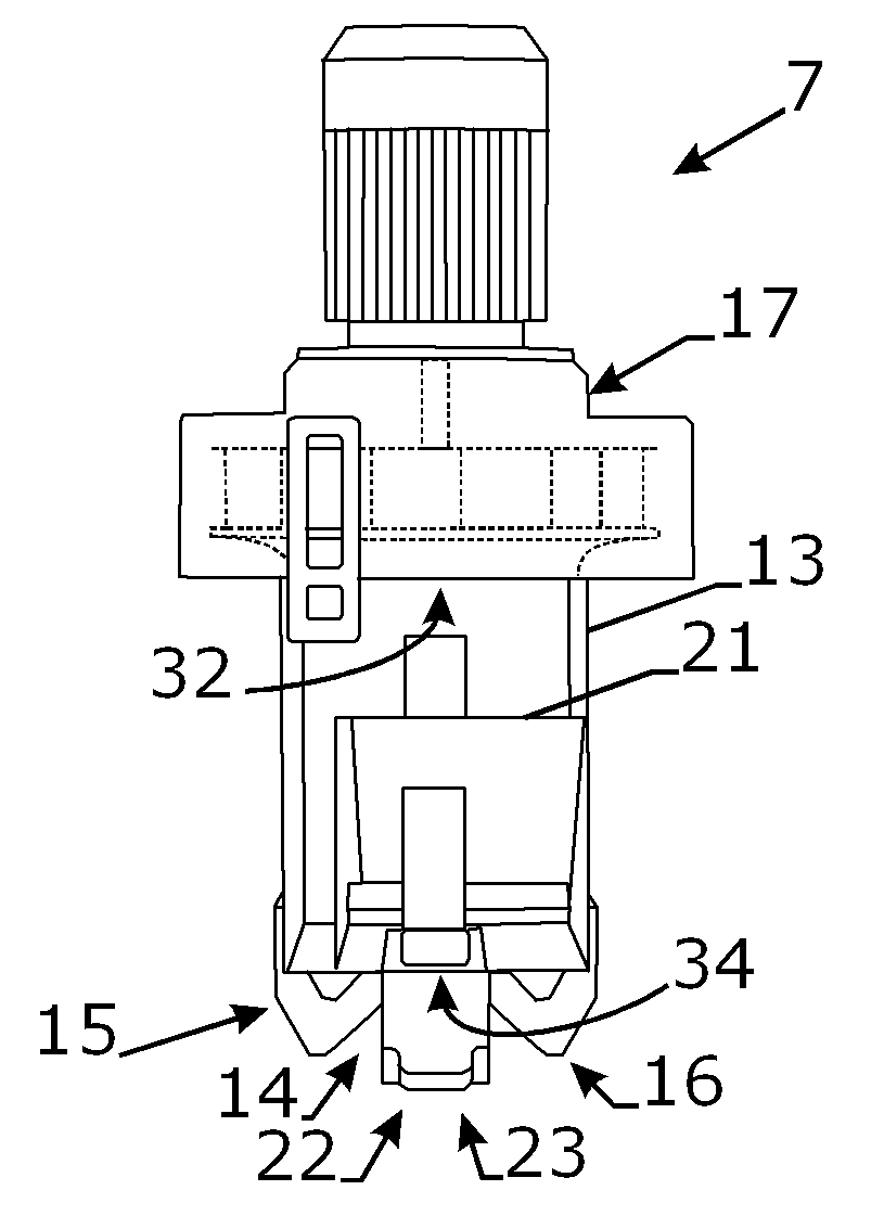 Convective system for a dryer installation