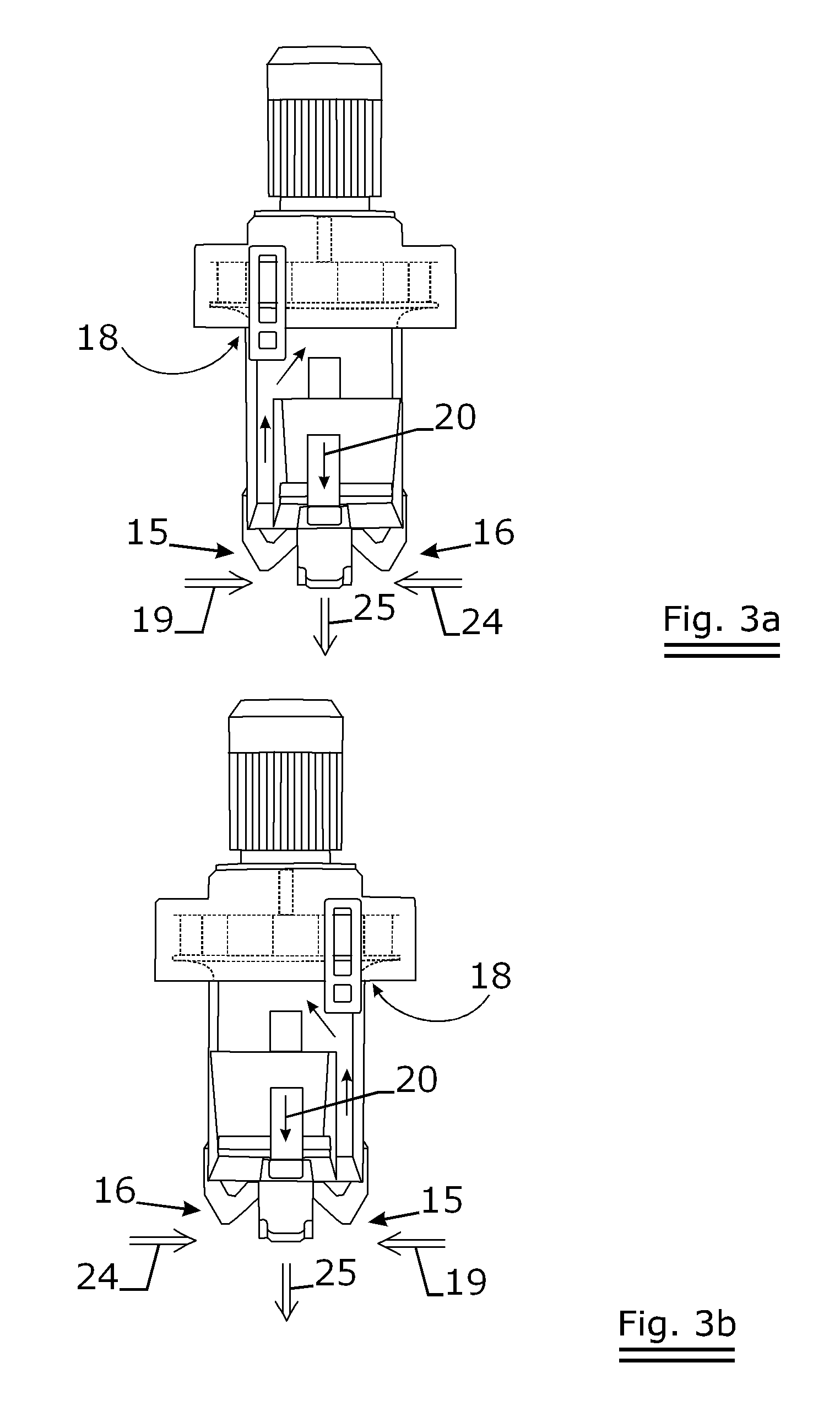 Convective system for a dryer installation