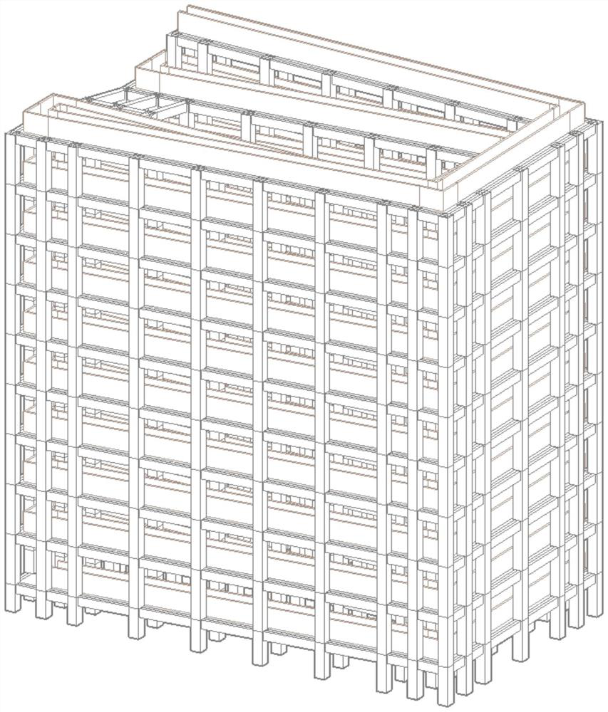 Reinforced concrete frame rotating and lifting fishway for medium-high water head