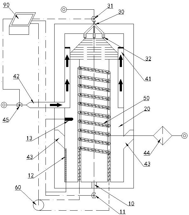 Infrared radiation humidification device and method