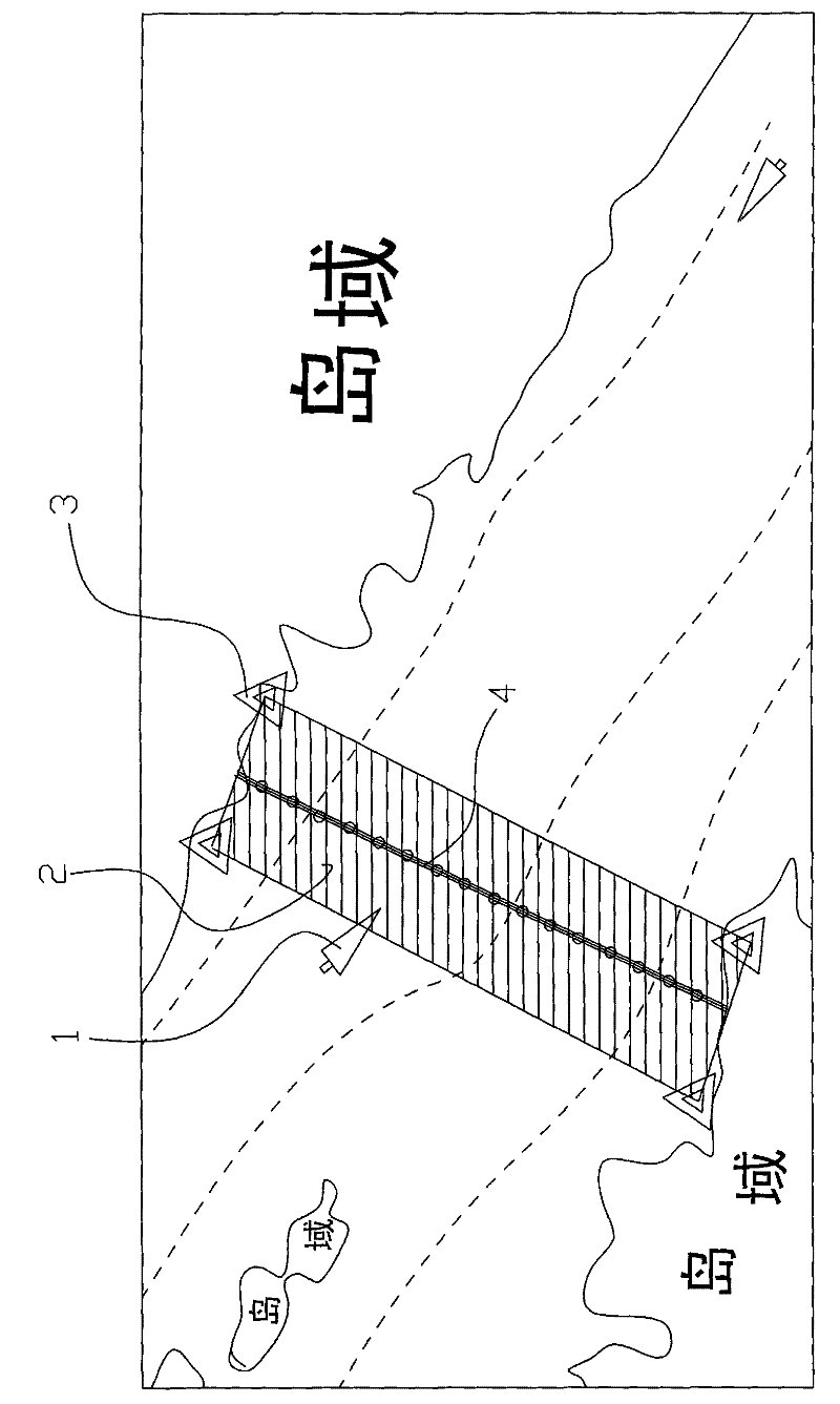 A monitoring device for submarine cables to protect them from damage from passing ships