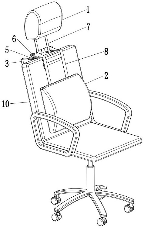 Clamping plate type seat waist and neck back cushion