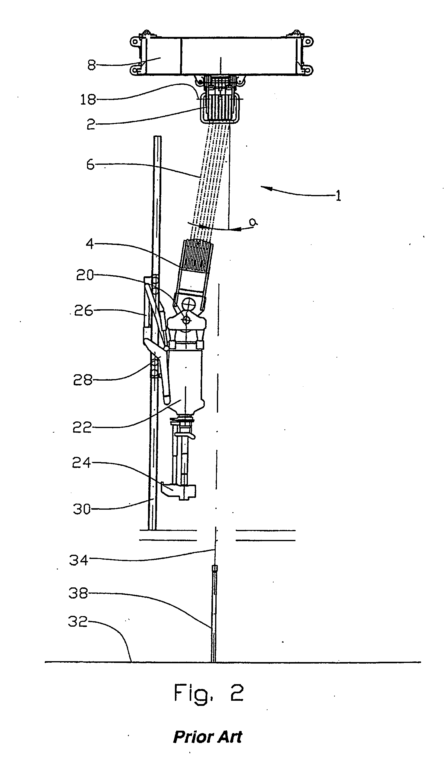 Drawworks device on a drill floor