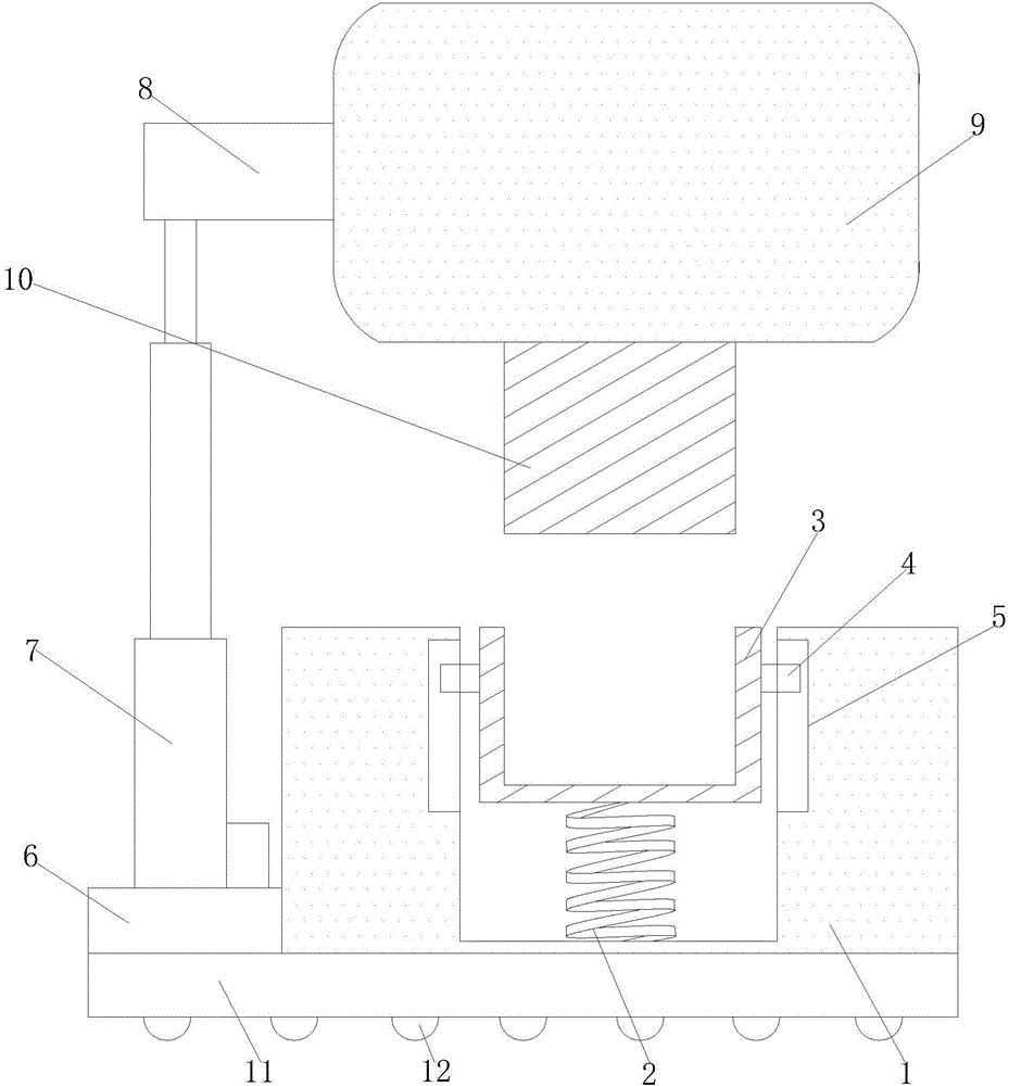 Steel bar folded edge corrugated die extrusion device