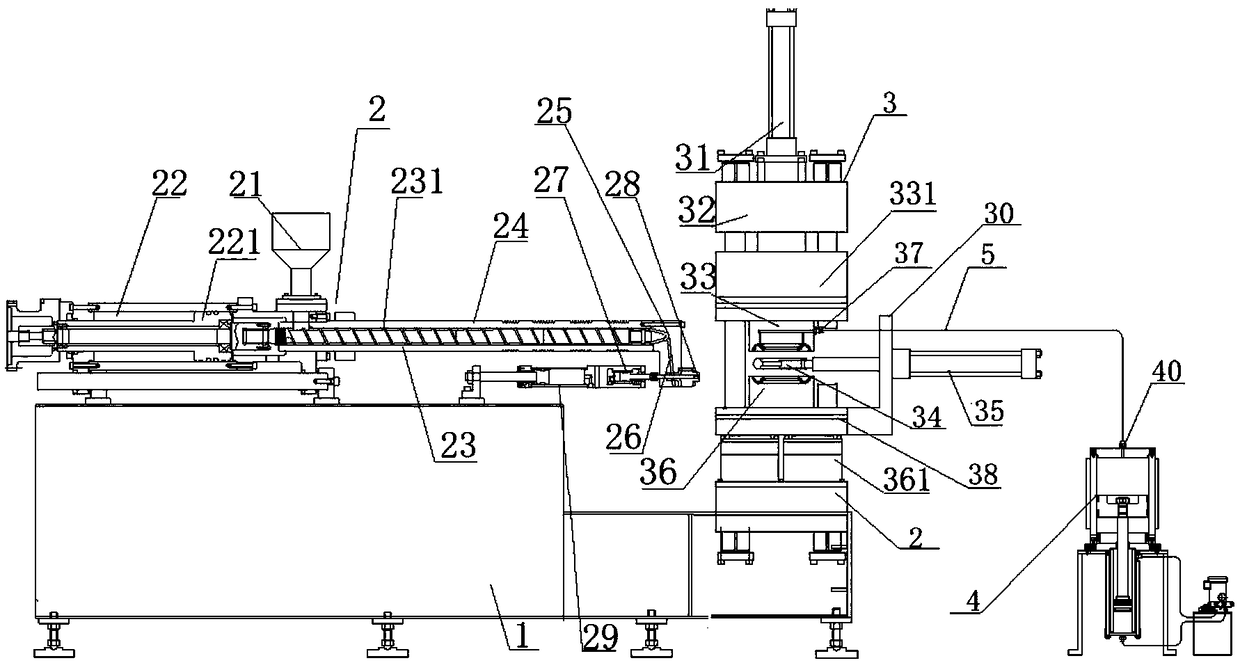 In-mold foaming forming system and technology for rubber double-density product