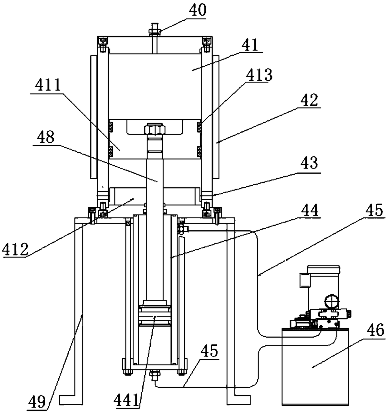 In-mold foaming forming system and technology for rubber double-density product