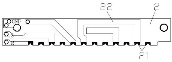 Linear motor structure based on PCB