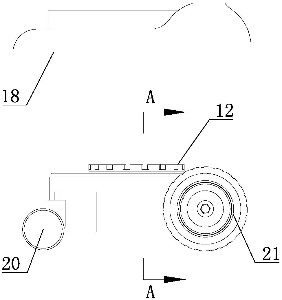 Service robot used as bed or chair