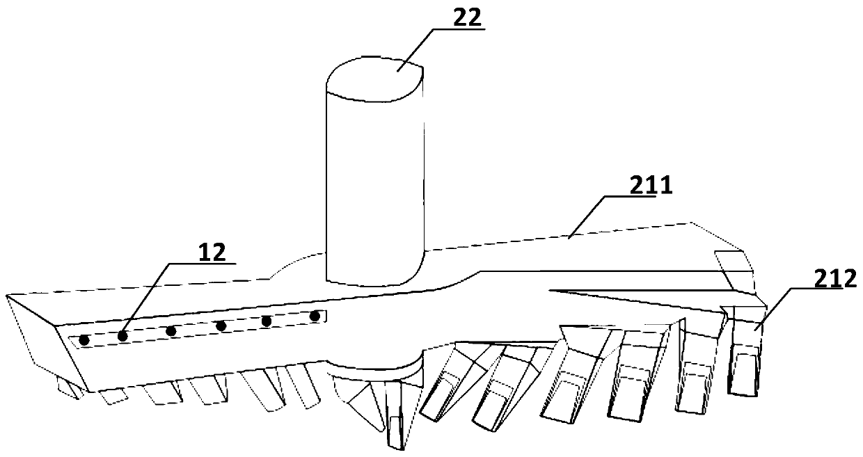 A large-diameter slat drill type in-situ repair system