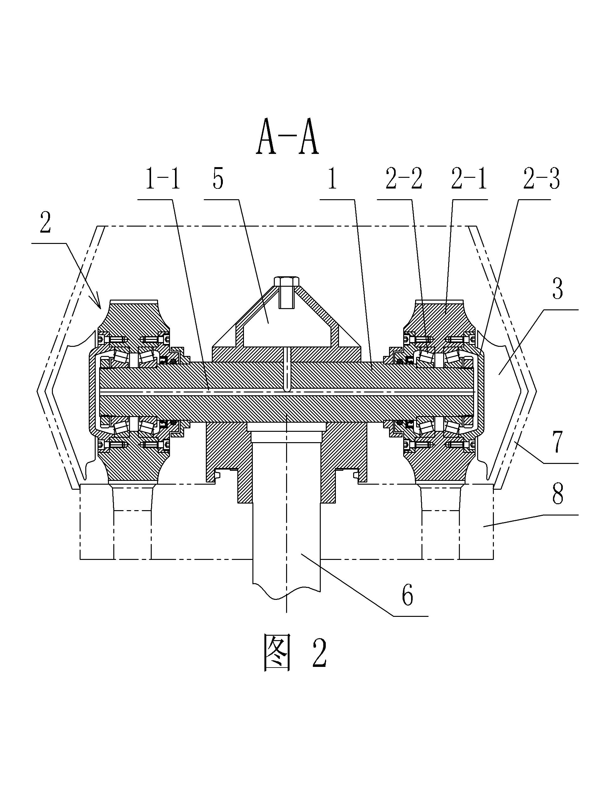 Pressure roller device of fertilizer extrusion molding machine