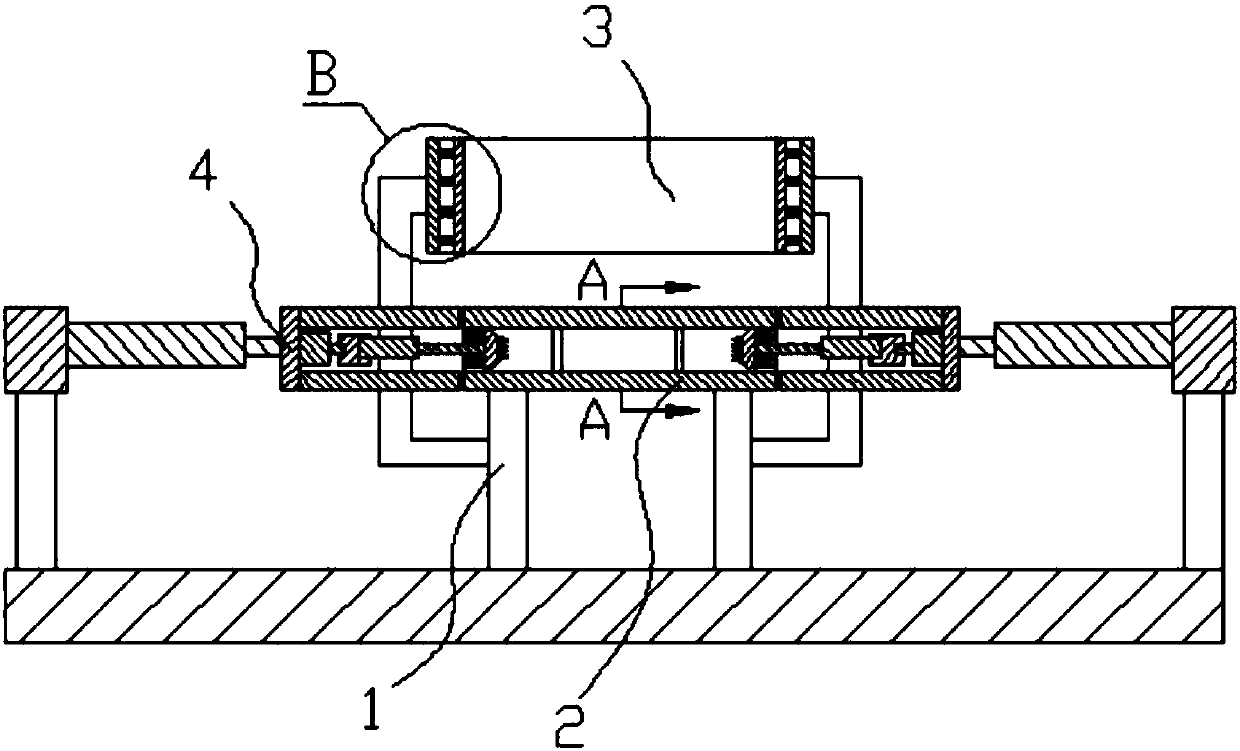 Bamboo splitting and inner joint removing all-in-one machine