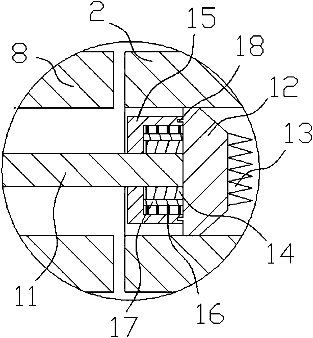 Bamboo splitting and inner joint removing all-in-one machine