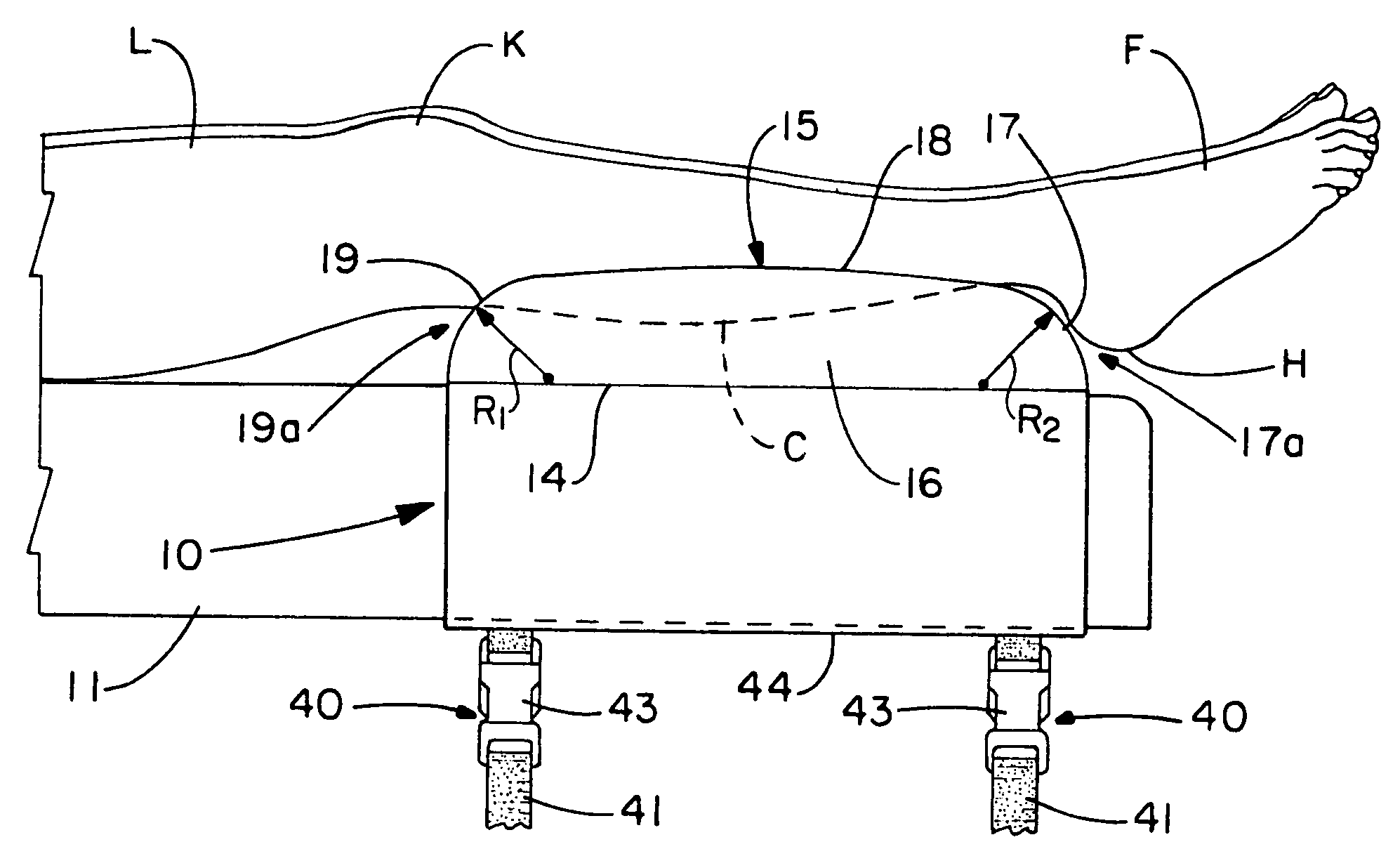 Antidecubitus heel pad