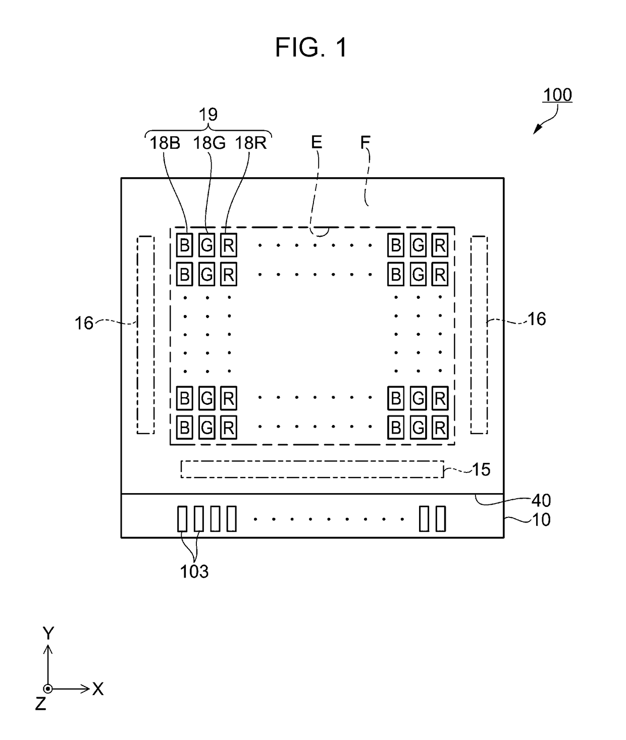 Electro-optical device and electronic apparatus having an evaluation pattern