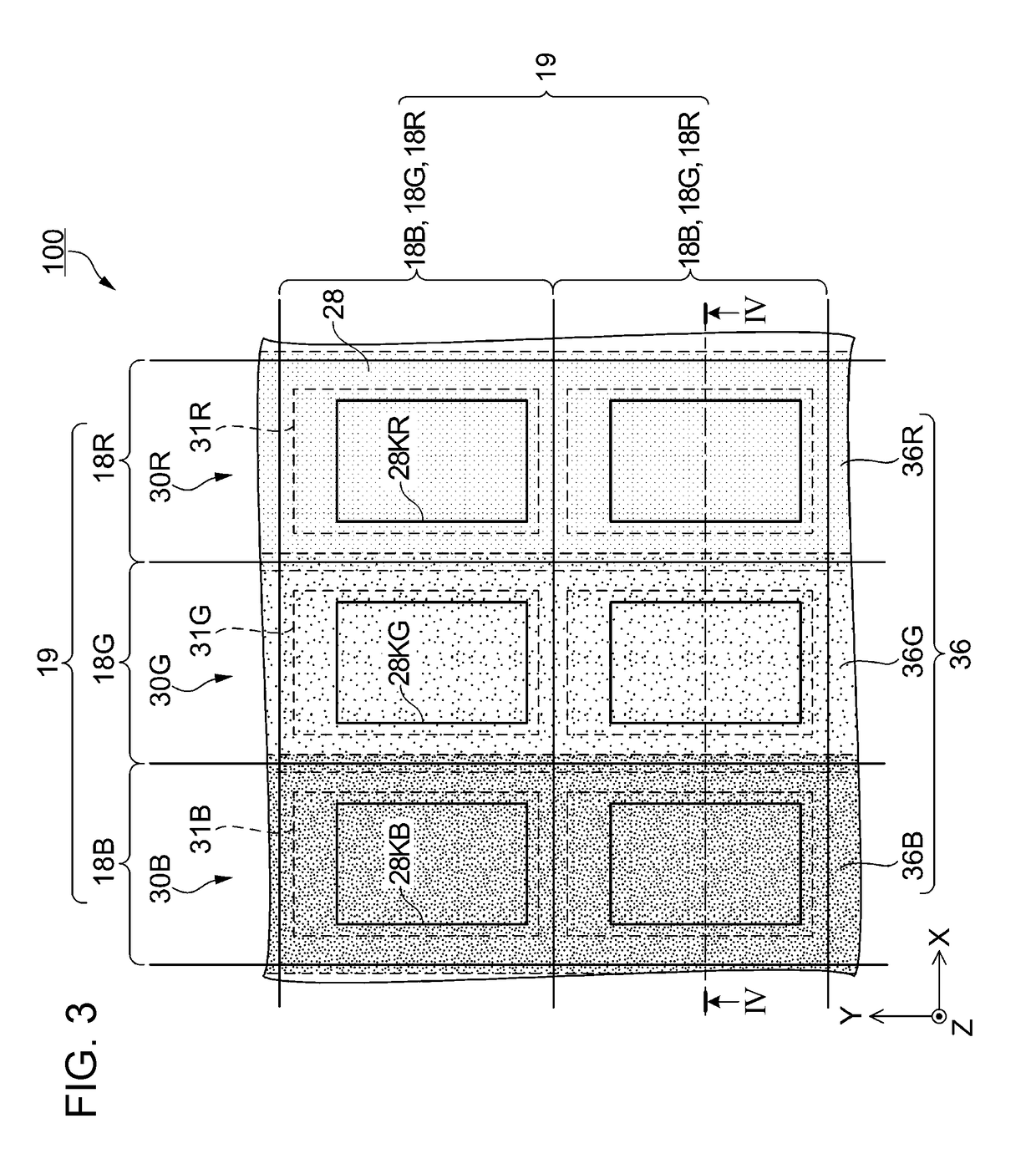 Electro-optical device and electronic apparatus having an evaluation pattern