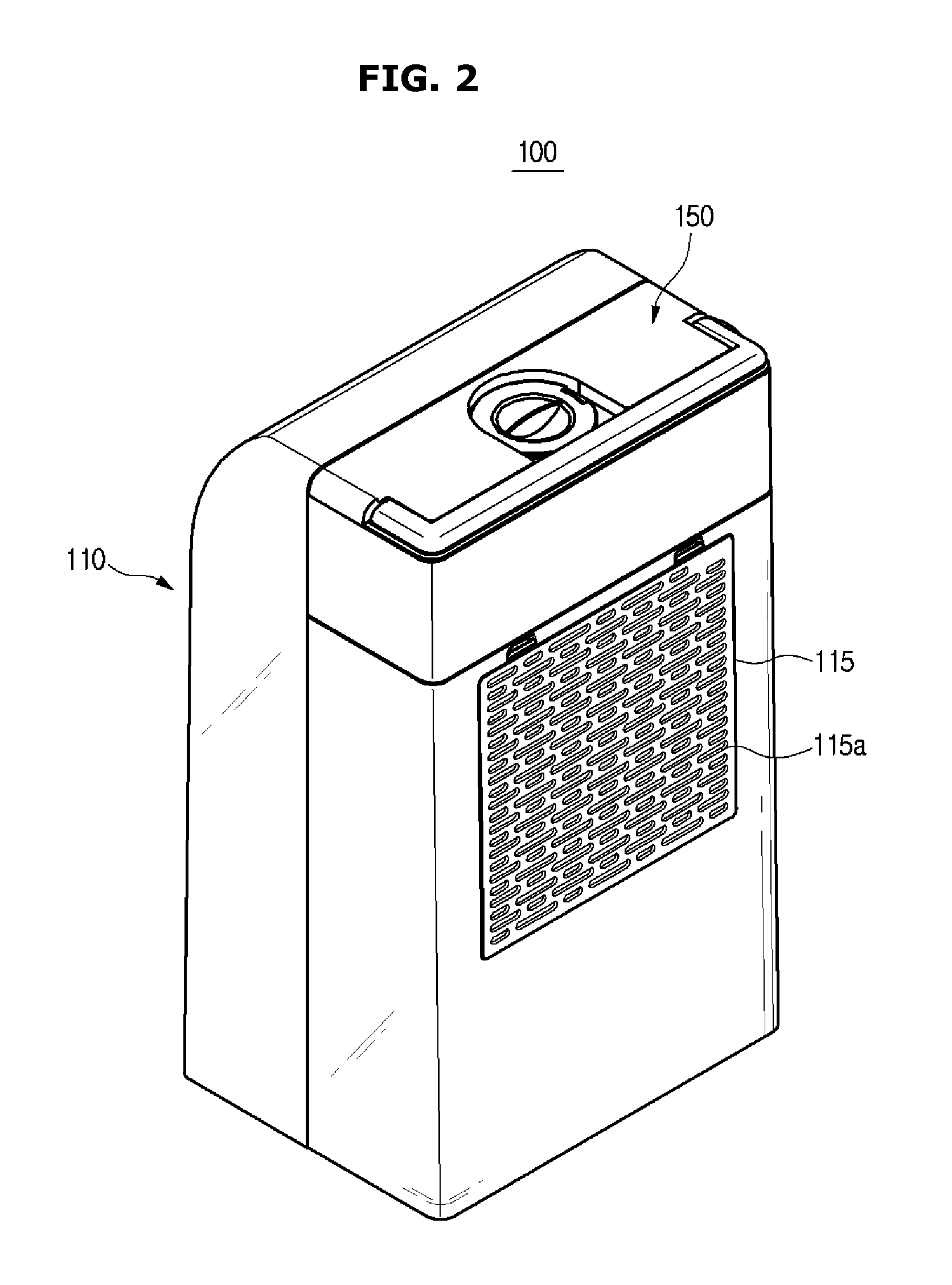 Appliance for dehumidification and multi-function appliance for dehumidificaton or humidification