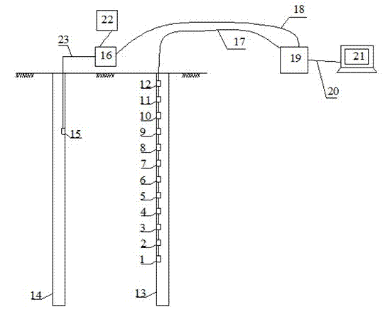 Device and method for seismic cross hole computed tomography (CT) detection and tomography of underground cave