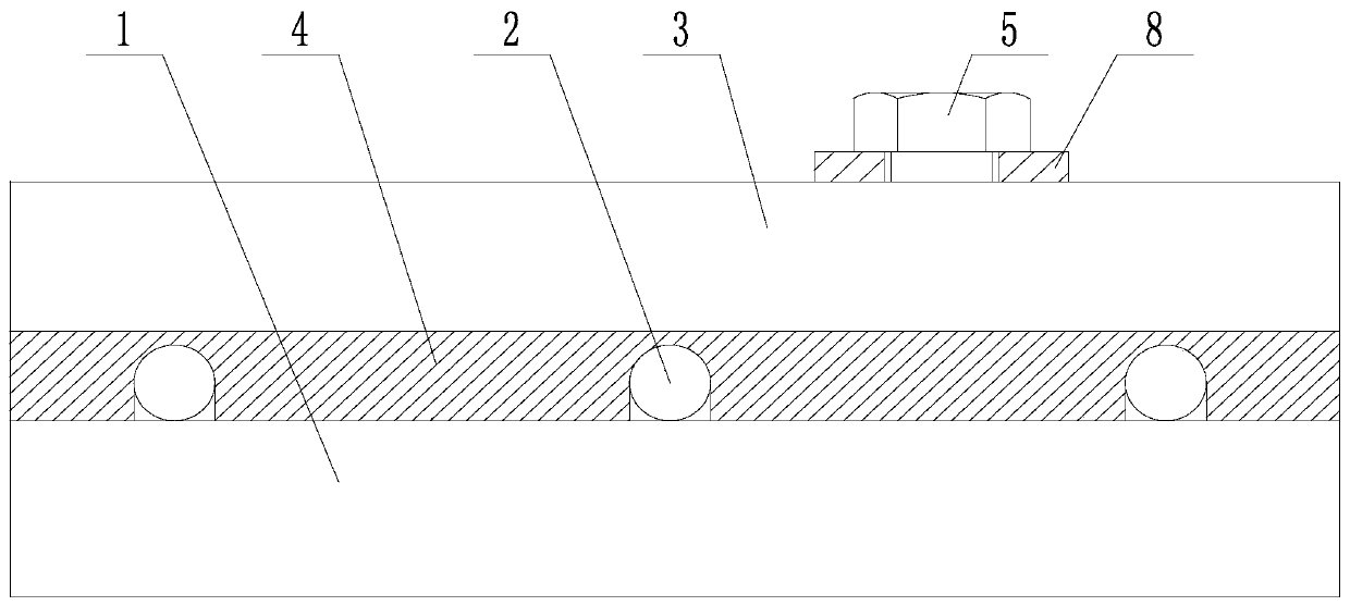 Double-layer composite mold and mounting method