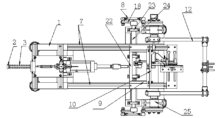 Endurance test bench of automobile pedals