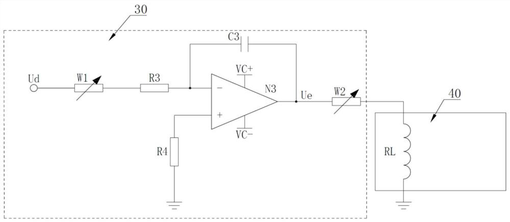 Compensating circuit for gyrocompass