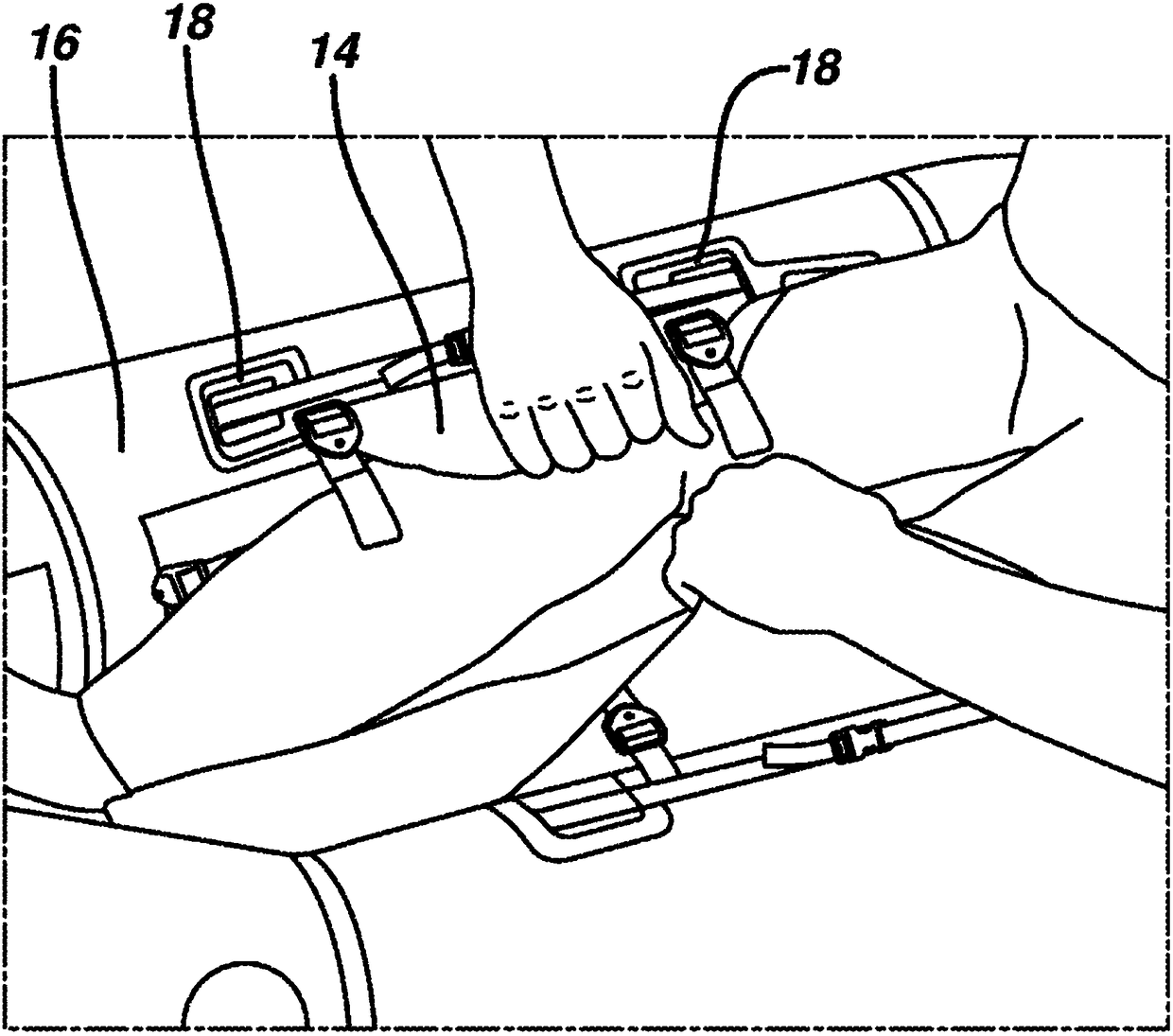 Knee braces for boats