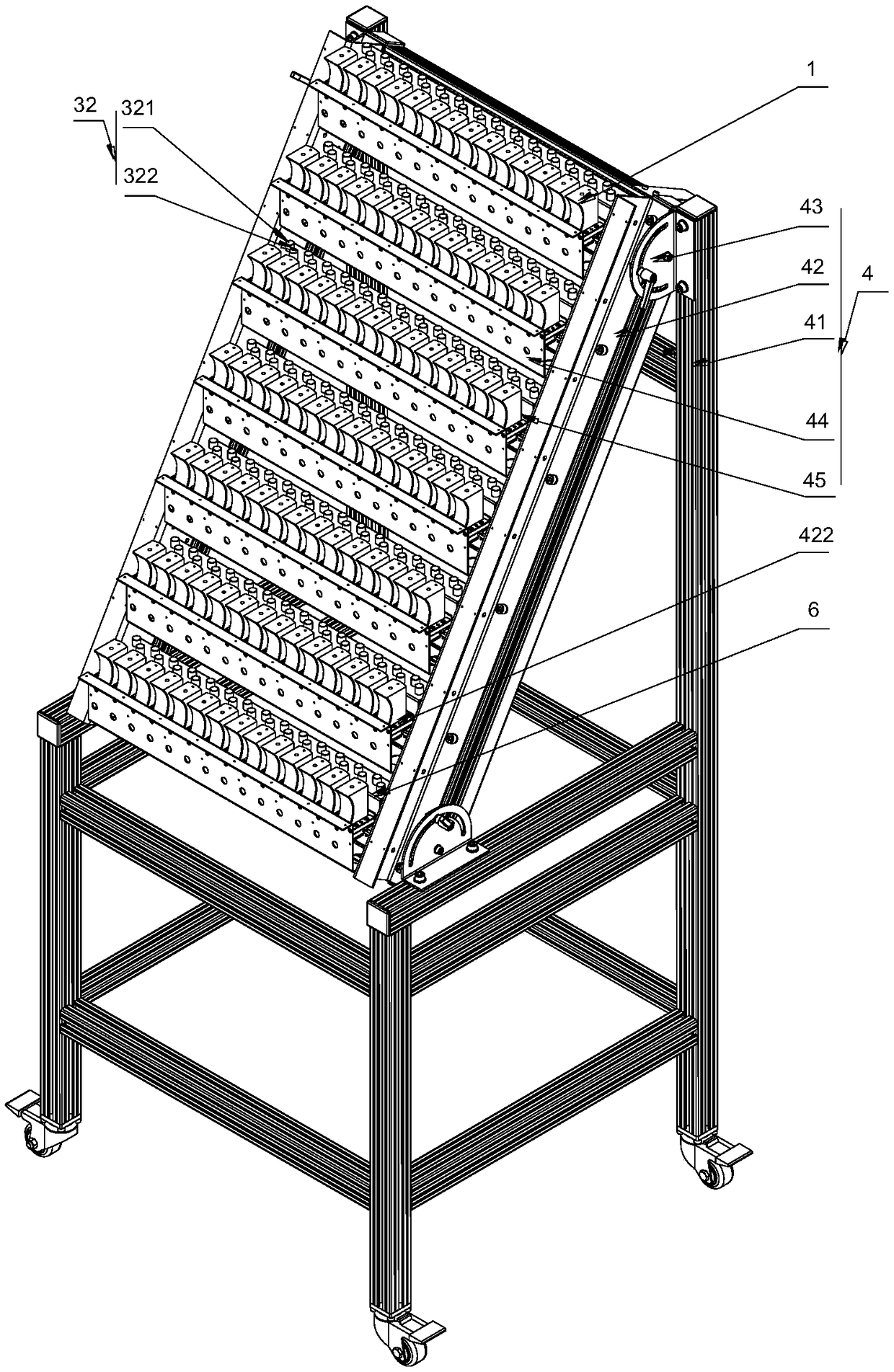 Supporting block mistake-prevention support for straightening axial part