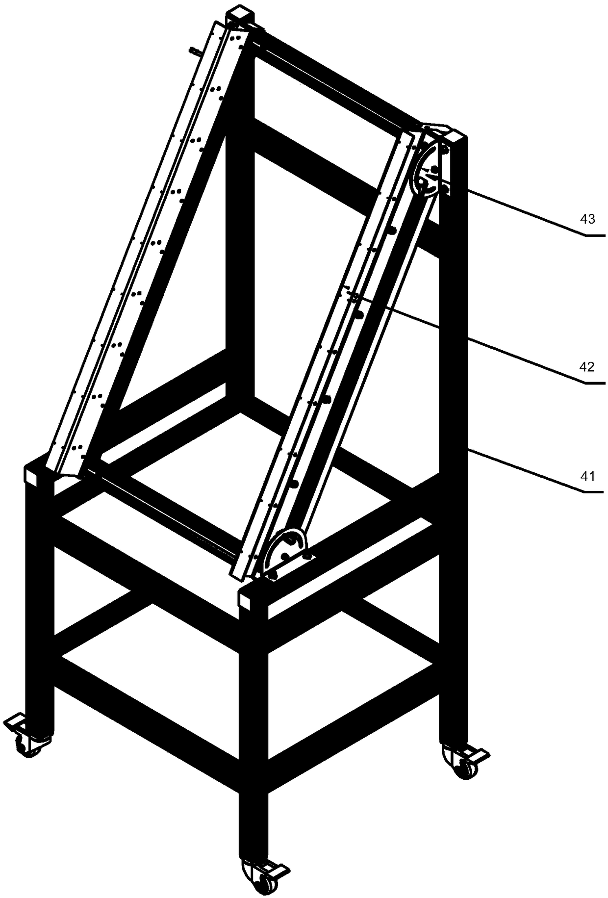 Supporting block mistake-prevention support for straightening axial part