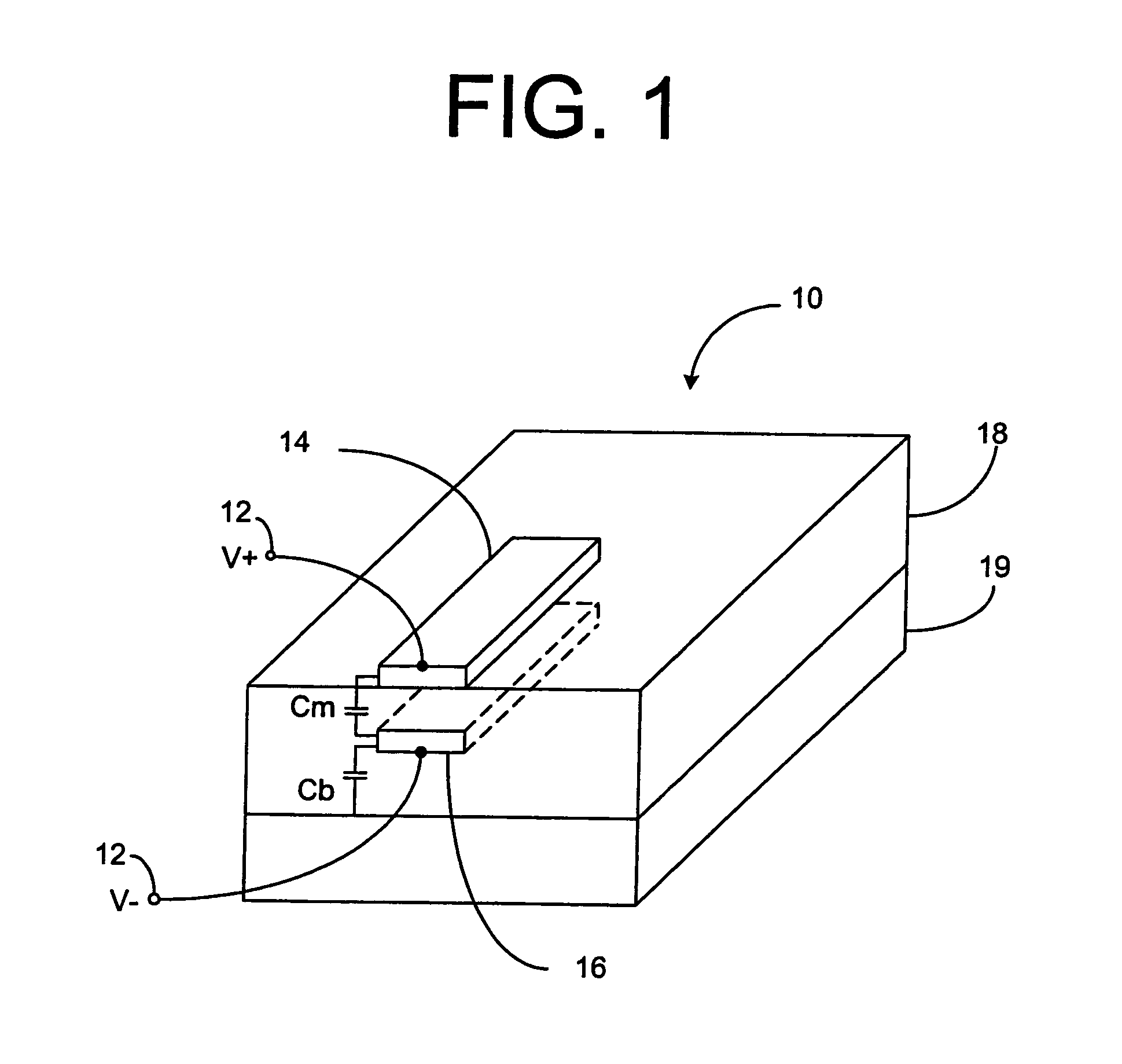 Fringing capacitor structure