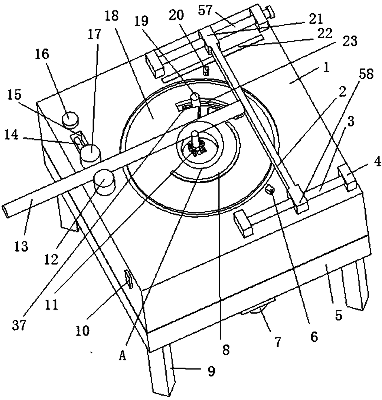 Reinforcement bending device for construction