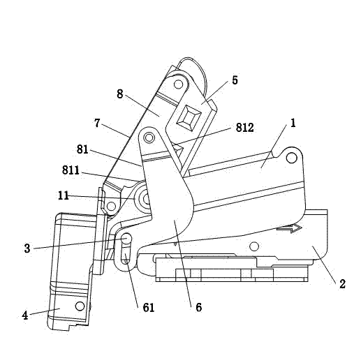 165-degree door hinge