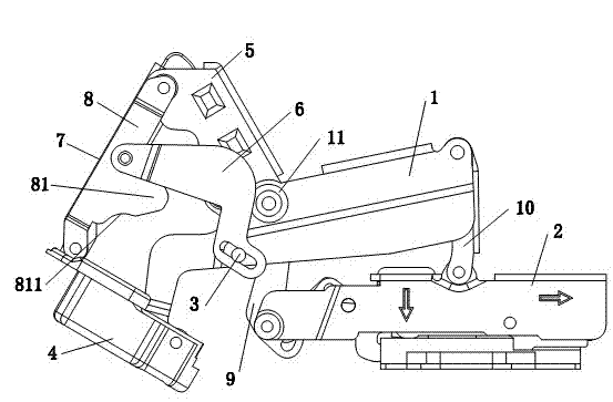 165-degree door hinge