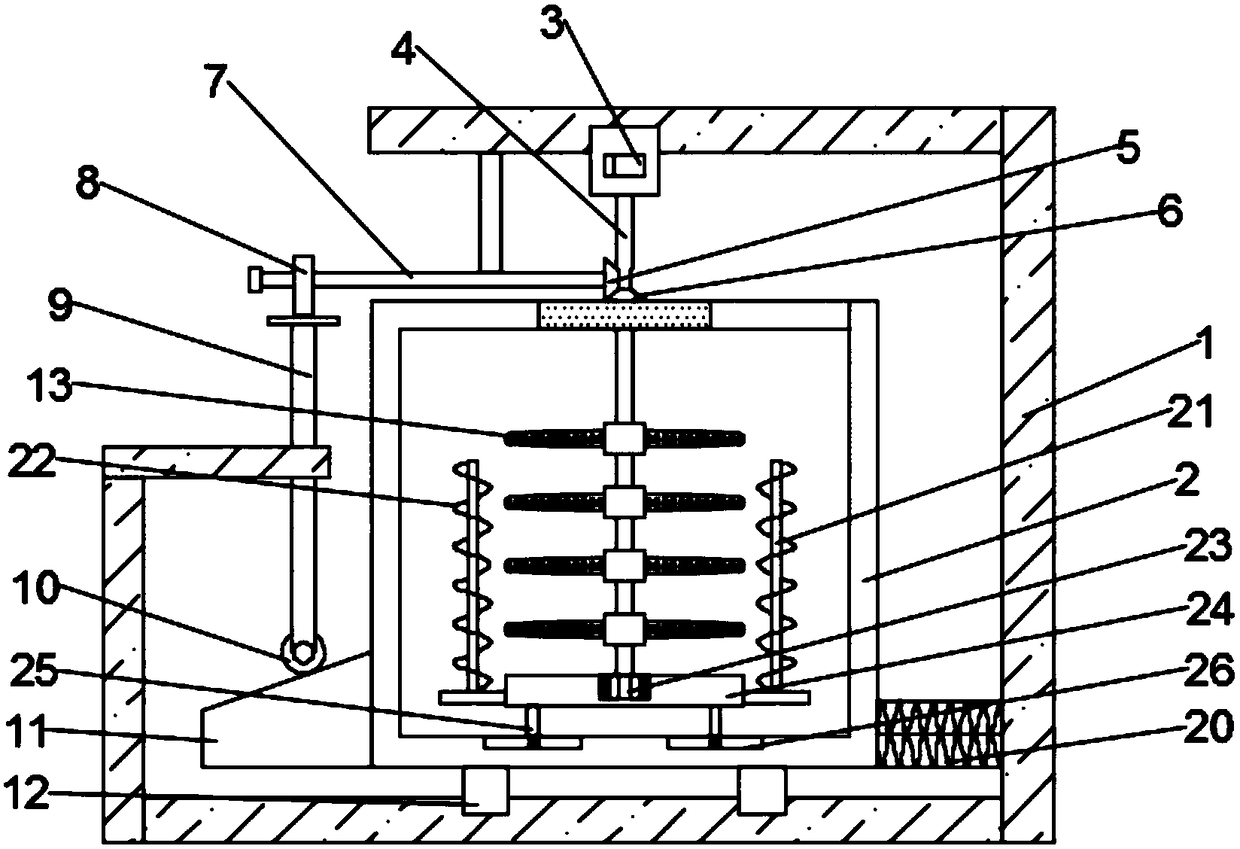 Dual-rotation coating production stirring equipment