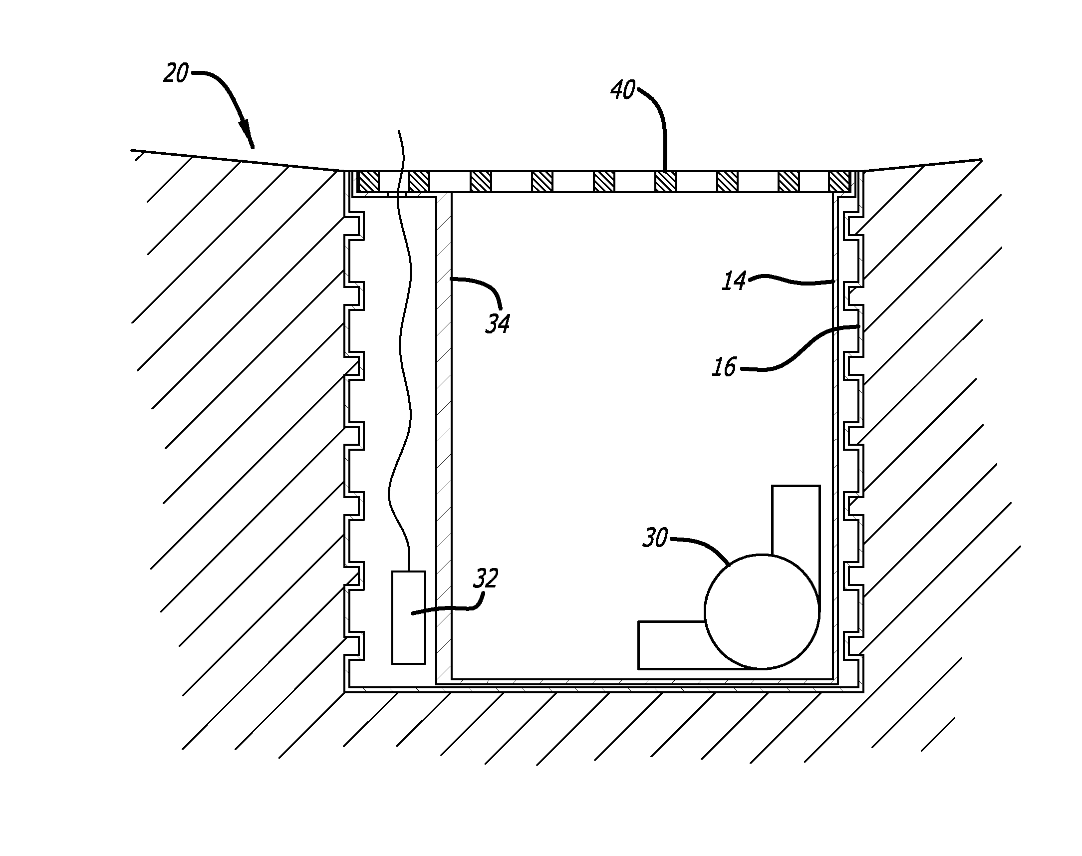 Seamless, double walled sump